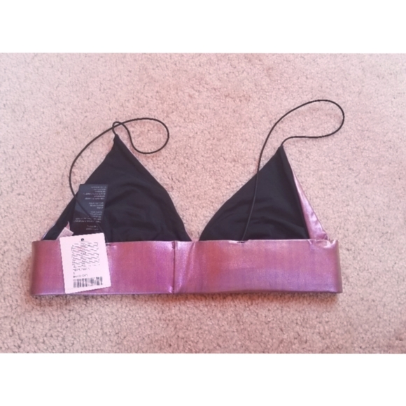 Out From Under Metallic Purple Bralette - Picture 3 of 4